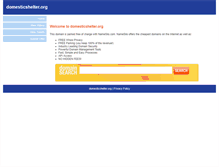 Tablet Screenshot of domesticshelter.org